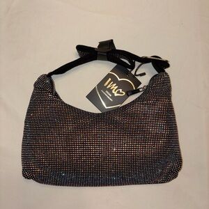 Women’s Black Rhinestone Shoulder Bag